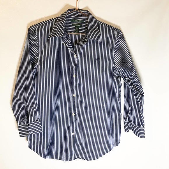 Lauren Ralph Lauren Tops - Lauren Ralph Lauren striped shirt medium